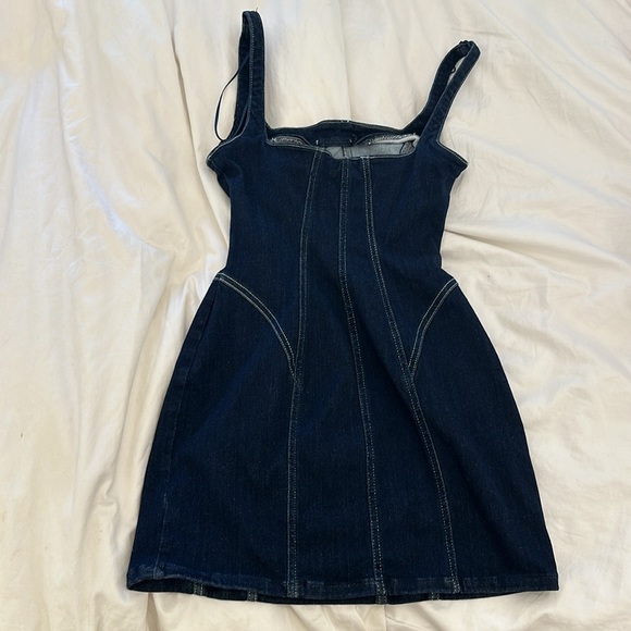 Short Denim Dress - Picture 3 of 4